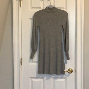 NWOT Express XXS Gray Knit Dress